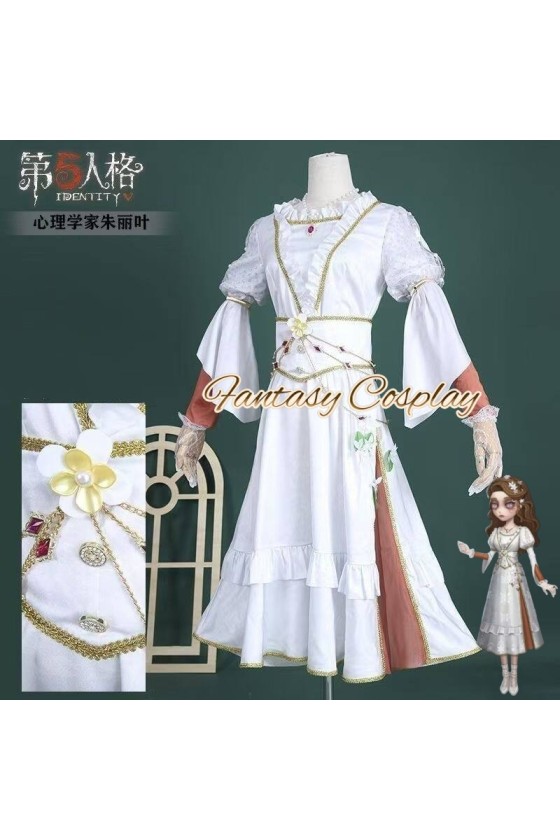 Identity V Psychologist Ada Mesmer Juliet White Dress Cosplay Costume